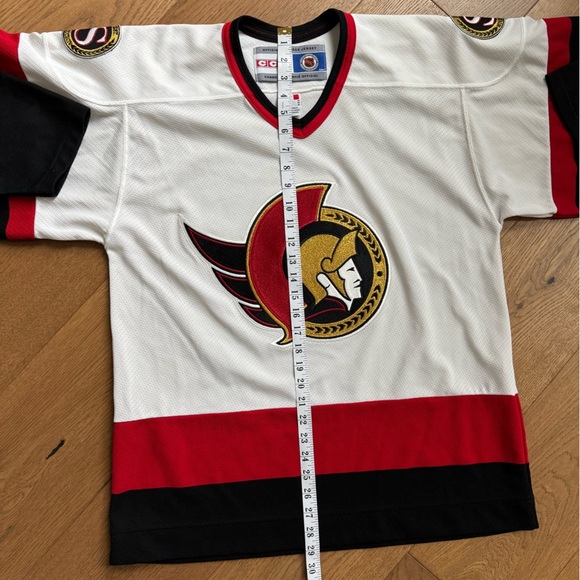 CCM NHL Ottawa Senators Embroidered Vintage 90s Hockey Jersey - Size M - Picture 6 of 15